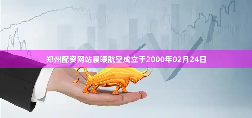 郑州配资网站晨曦航空成立于2000年02月24日